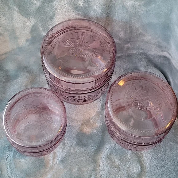 The Pioneer Woman Pink Glass Canister Set with Lids - Picture 2 of 8